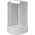Душевая кабина Niagara 100x80 см P100/80/40R/MT/BK, белый/матовое - фото 2