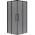 Душевое ограждение Niagara Nova 80x80 см NG-2828-34BLACK, чёрный матовый/тонированное - фото 2