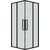 Душевое ограждение Grossman Cosmo 90x90 см 300.K33.02.9090.21.02, чёрный матовый/шиншилла - фото 2