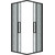 Душевое ограждение Grossman Cosmo 100x100 см 300.K33.02.1010.21.02, чёрный матовый/шиншилла - фото 