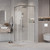 Душевое ограждение Grossman Galaxy 80x80 см 300.K33.01.8080.10.02, хром/шиншилла - фото 