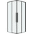 Душевое ограждение Grossman Galaxy 80x80 см 300.K33.01.8080.42.00, графит сатин/прозрачное - фото 3