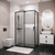 Душевое ограждение Grossman Style 120x80 см 120.K33.05.1280.21.02, чёрный матовый/шиншилла - фото 