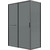 Душевое ограждение Grossman Style 130x90 см 120.K33.05.1390.21.10, чёрный матовый/тонированное - фото 2