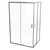 Душевое ограждение Taliente 120x90 см TA-09120-1CP, хром/прозрачное - фото 