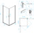 Душевое ограждение RGW LE-30 80х80 см 06123008-11, хром/прозрачное - фото 4