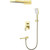 Душевая система для ванны Gappo G07 G7117-73, золото сатин - фото 
