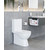 Унитаз-компакт Sanita Luxe Quadro WC.CC/Quadro/2-SlimDM/WHT.G/S1 с крышкой микролифт - фото 
