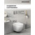 Инсталляция с подвесным унитазом комплект: Grossman Style 900.K31.01.000 с подвесным безободковым унитазом GR-4455SQ сиденье микролифт, крепление, кнопка смыва 700.K31.05.12M.12M хром сатиновый - фото 5