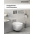 Инсталляция с подвесным унитазом комплект: Grossman Style 900.K31.01.000 с подвесным безободковым унитазом GR-4455SQ сиденье микролифт, крепление, кнопка смыва 700.K31.05.42M.42M графит сатиновый - фото 5