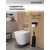 Инсталляция с подвесным унитазом комплект: Grossman Style 900.K31.01.000 с подвесным безободковым унитазом GR-4477SQ сиденье микролифт, крепление, кнопка смыва 700.K31.05.30M.30M золото глянцевое - фото 5