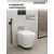 Инсталляция с подвесным унитазом комплект: Grossman Classic 900.K31.01.000 с подвесным безободковым унитазом GR-4478SQ сиденье микролифт, крепление, кнопка смыва 700.K31.04.21M.21M чёрный матовый - фото 5