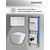 Инсталляция с подвесным унитазом комплект: Grossman Classic 900.K31.01.000 с подвесным безободковым унитазом GR-4479SQ сиденье микролифт, крепление, кнопка смыва 700.K31.04.01M.01M белый матовый - фото 18