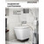 Инсталляция с подвесным унитазом комплект: Grossman Style 900.K31.01.000 с подвесным безободковым унитазом GR-4479SQ сиденье микролифт, крепление, кнопка смыва 700.K31.05.42M.42M графит сатиновый - фото 5