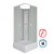Душевая кабина Niagara Promo P90/26Q/MT/BK 90х90х200 см, со средним поддоном (30см), профиль белый, стекло матовое (безсиликоновая сборка) - фото 