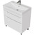 Тумба напольная с раковиной Mirsant Flat 80/2 80 см (раковина Line 80) белый - фото 5
