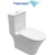 Унитаз-моноблок Azario Vally AZ-80687 с тонкой крышкой микролифт (Система смыва Торнадо) - фото 