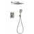 Душевая система для душа с термостатом Grocenberg GB5040NK, никель - фото 