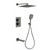 Душевая система для душа с термостатом Grocenberg GB5050BG, графит - фото 