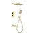 Душевая система для душа с термостатом Grocenberg GB5050GO, золото - фото 