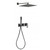 Душевая система для ванны Grocenberg GB5080BG, графит - фото 