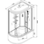 Душевая кабина Avacan 110x80 см EM4511RLED, хром/узор (безсиликоновая сборка) - фото 18