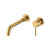 Смеситель для раковины настенный Grocenberg GB511GL (со скрытой частью) золото брашированный - фото 