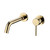 Смеситель для раковины настенный Grocenberg GB511GO (со скрытой частью) золото - фото 