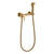 Набор для гигиенического душа Grocenberg GB103N-GL, золотой брашированный - фото 