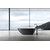 Ванна отдельностоящая Abber Dortmund 170x75 см AM9911BW, чёрно-белый матовый - фото 8