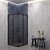 Душевое ограждение EvaGold 90х90 см EG220069, чёрный/тонированное - фото, картинка  Душевое ограждение EvaGold 90х90 см EG220069, чёрный/тонированное - фото
