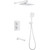 Душевая система для ванны с термостатом Abber Weiss Insel AF8050W, белый - фото 