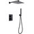 Душевая система для душа с термостатом Abber Daheim AF8251B, чёрный матовый - фото 