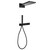 Душевая система для душа с термостатом Abber Rund AF8752B, черный матовый - фото 