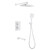 Душевая система для ванны с термостатом Abber Weiss Insel AF8050W, белый - фото 