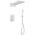 Душевая система для душа с термостатом Abber Weiss Insel AF8052W, белый - фото 