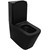 Унитаз-компакт безободковый Azario Black King AZ-8303-D с тонкой крышкой микролифт, чёрный матовый - фото 11