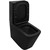 Унитаз-компакт безободковый Azario Black King AZ-8303-D с тонкой крышкой микролифт, чёрный матовый - фото 7