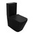 Унитаз-компакт безободковый Azario Black King AZ-8303-D с тонкой крышкой микролифт, чёрный матовый - фото 2