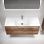 Тумба подвесная с раковиной-столешницей Sancos Urban 120 см UR120-1ECH, дуб чарльстон (раковина Element CN7006) - фото 5