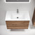 Тумба подвесная с раковиной-столешницей Sancos Urban 80 см UR80ECH, дуб чарльстон (раковина Element CN7005) - фото 5