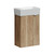 Тумба подвесная с раковиной Sancos Mini 37 см MN35EGL L, дуб галифакс натуральный - фото 