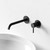 Смеситель для раковины настенный Sancos Etna SC9004MB, чёрный матовый (со скрытой частью) - фото 5