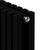Вертикальный радиатор Royal Thermo Shift Q30 C2180 630x1800 мм (14 секций) чёрный - фото 4