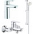 Набор смесителей 3 в 1 для ванны с коротким изливом Grohe BauEdge 1000180 - фото 
