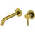 Смеситель для раковины настенный Allen Brau Priority 5.31030-GB (со скрытой частью) золото - фото 