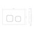 Кнопка смыва Azario NEW-TS AZ-ABS-002-CH - фото 3
