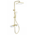 Душевая стойка с термостатом Wonzon & Woghand Shelf WW-B3552-BG, золото брашированное - фото 