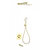 Душевая система для ванны с термостатом Wonzon & Woghand WW-B4005-BG, золото брашированное - фото 