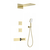 Душевая система для душа с термостатом Wonzon & Woghand WW-D4538-A-BG, золото брашированное - фото 